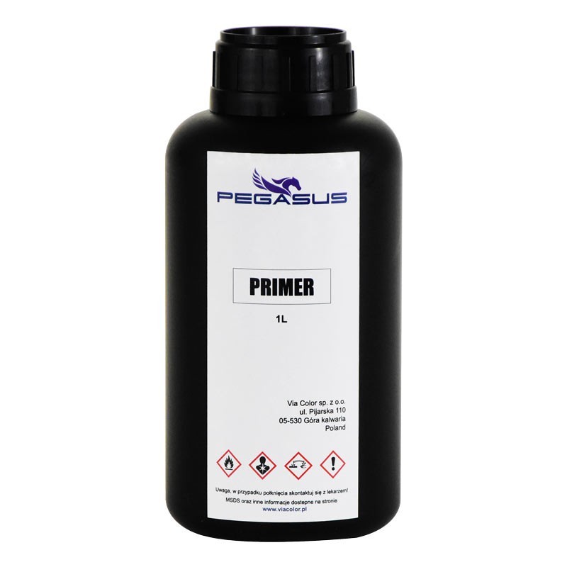 Primer for UV printing on glass and metal surfaces